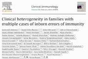 Clinical heterogeneity in families with multiple cases of inborn errors of immunity